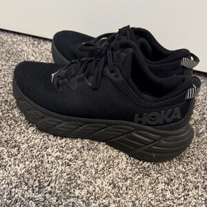 Hoka All-Black Athletic Sneakers